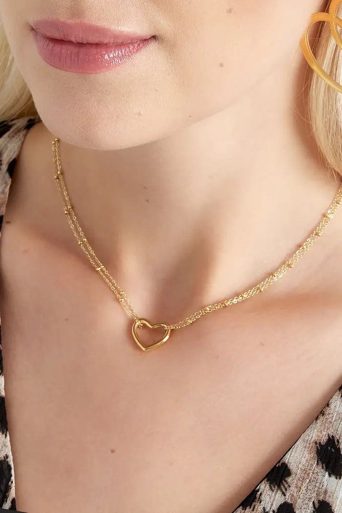 HEART HUE KETTING - VERKLEURT NIET