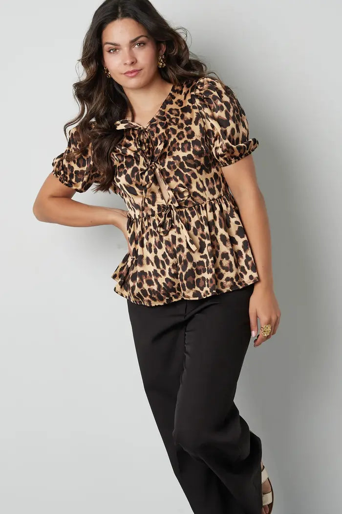 JOYCE BLOUSE - PANTERPRINT