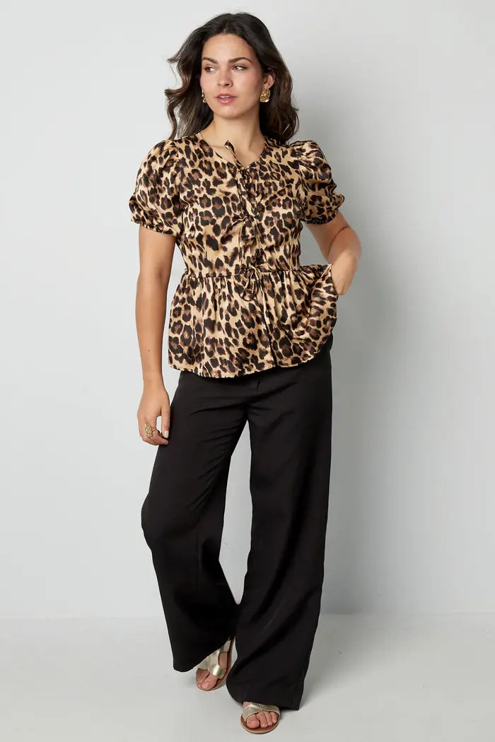 JOYCE BLOUSE - PANTERPRINT