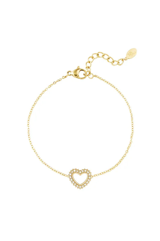 DIAMOND HEART ARMBAND